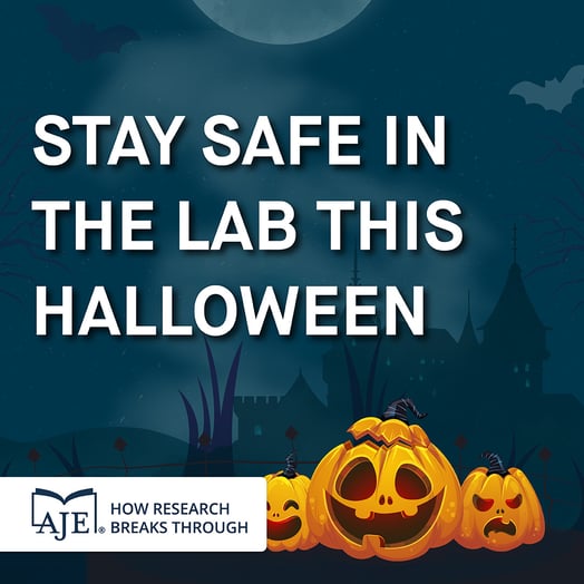 Don’t be a Halloween lab monster! We don’t just provide services at AJE, we also help with training, career development, and advice. Contact our team for more information.#publishing #academicpublishin (2)
