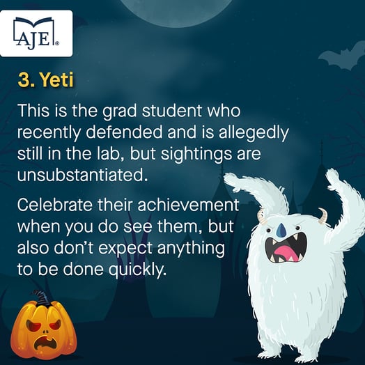 Don’t be a Halloween lab monster! We don’t just provide services at AJE, we also help with training, career development, and advice. Contact our team for more information.#publishing #academicpublishin (3)