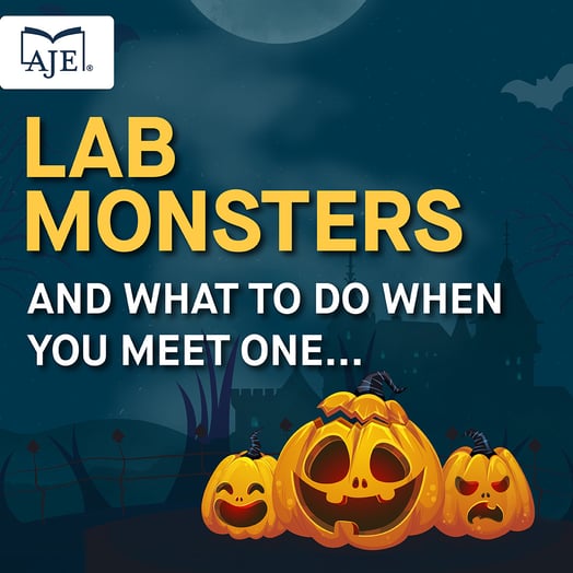 Don’t be a Halloween lab monster! We don’t just provide services at AJE, we also help with training, career development, and advice. Contact our team for more information.#publishing #academicpublishin (6)